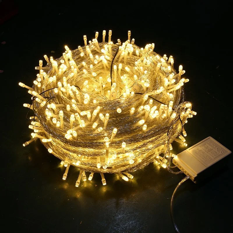 Holiday Wedding Party Garden Home Decor Christmas 110V 220V Fairies 10M Outdoor Garden Battery Operated Led String Fairy Light