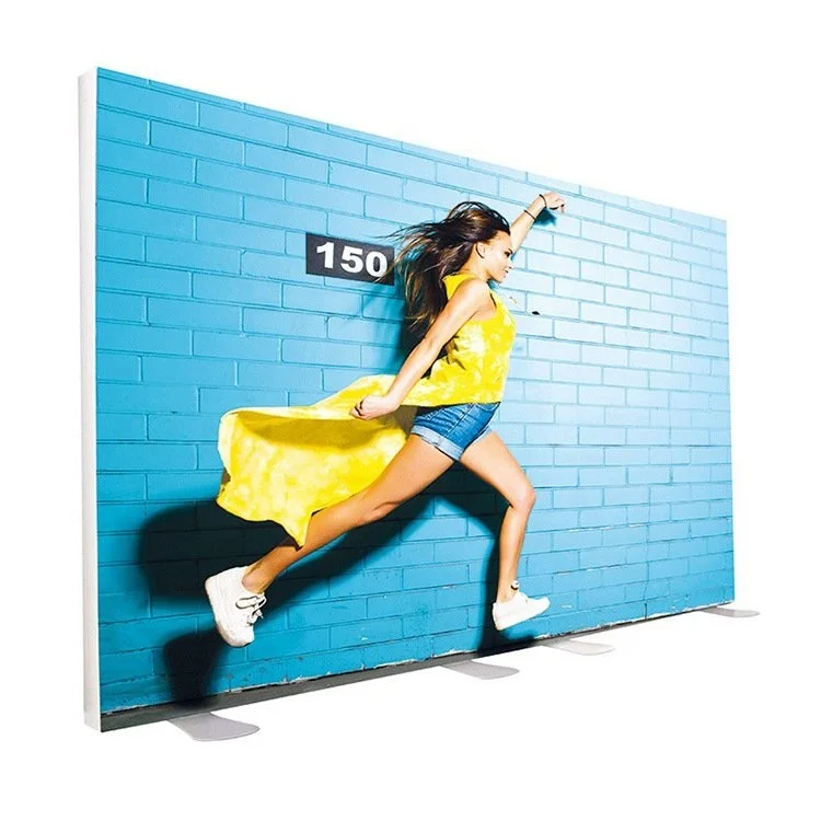 Caja de luz flexible LED de doble cara vertical europea y americana con película UV suave para uso en interiores, cartel publicitario de Shenzhen con luz LED 14mm