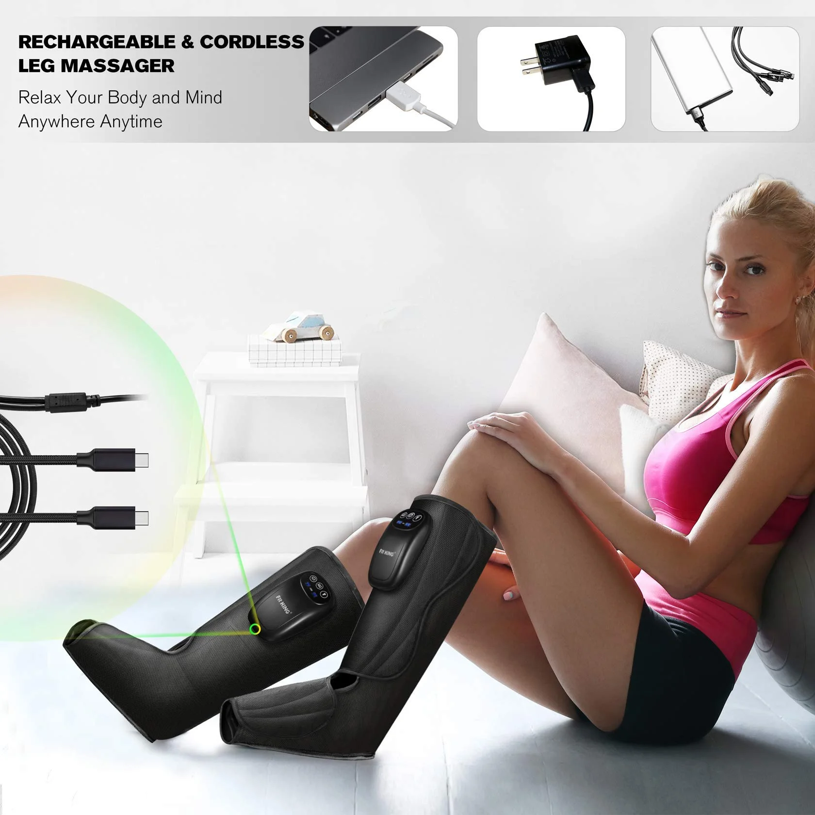 Buy FT-059A Cordless & Rechargeable Foot & Leg Massager