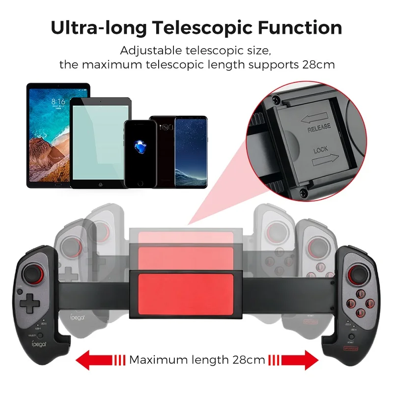 IPEGA PG-9083S ワイヤレスゲーム伸縮式ジョイスティック Android IOS