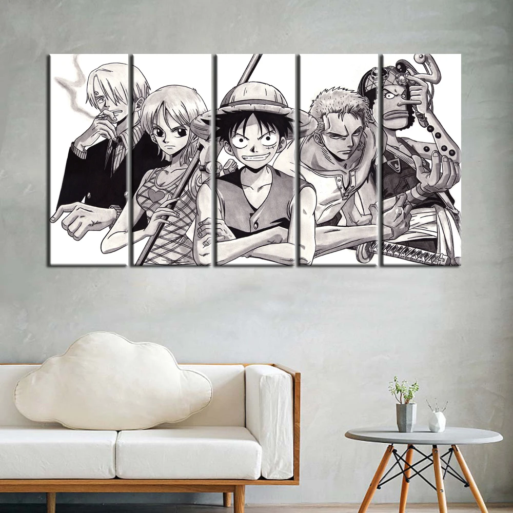 One Piece Anime Painting Luffy Sanji Zoro Canvas Artwork Wall Cover Hd  Wallpaper Home Decor Wall Stickers Sofa Background Decor - Buy Anime  Painting,One Piece Artwork,Wall Stickers Canvas Product on 