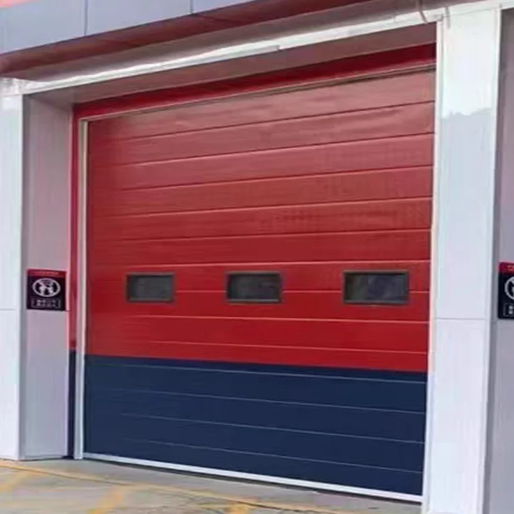 Norton Customized size garage door Modern Metal Aluminum Sectional automatic functionall Fire fighting garage door