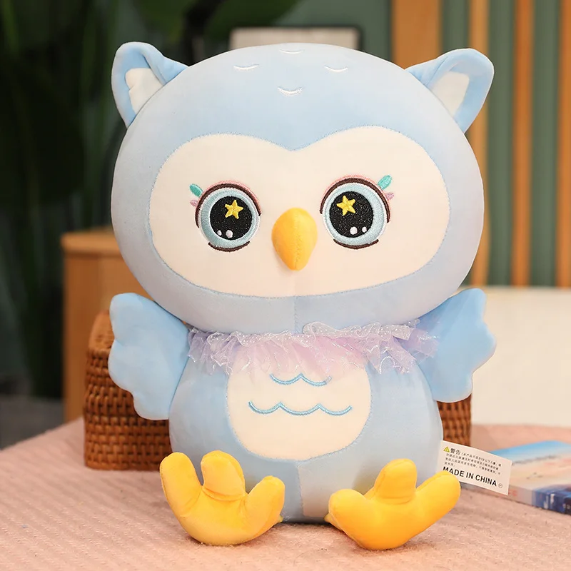 Cute Owl Stuffed Animal Plush Doll Soft Hugging Pillow