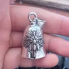 Porte-clés en argent (cerceau poli)