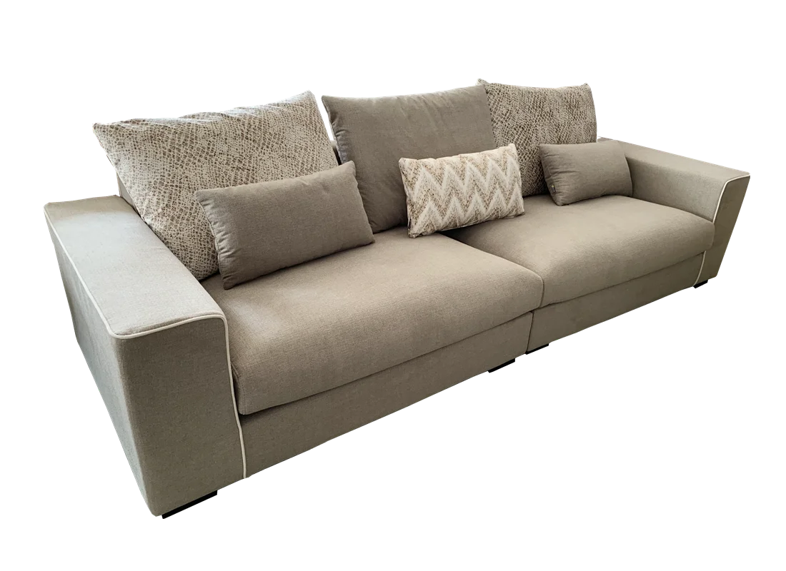 Modern Lounge Furniture 4 Seat Sofa Couch Living Room Fabric Sleeper
