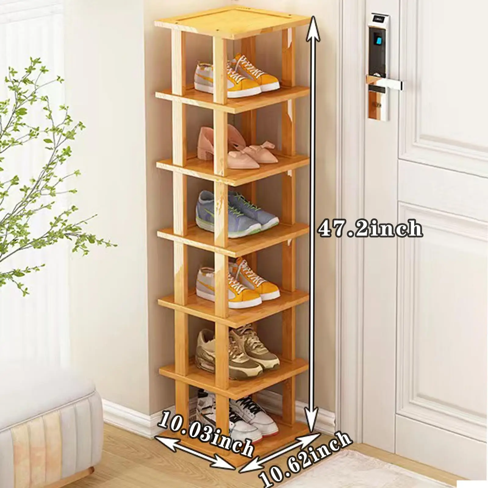 product modern bamboo shoe rack stand for bedroom wholesale living room home furniture porte chaussure shoe storage shelf-7