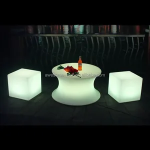 Bar Night Club Modern Interior Decoration Design With Led Light Bar Furniture Plastic Bar Furniture