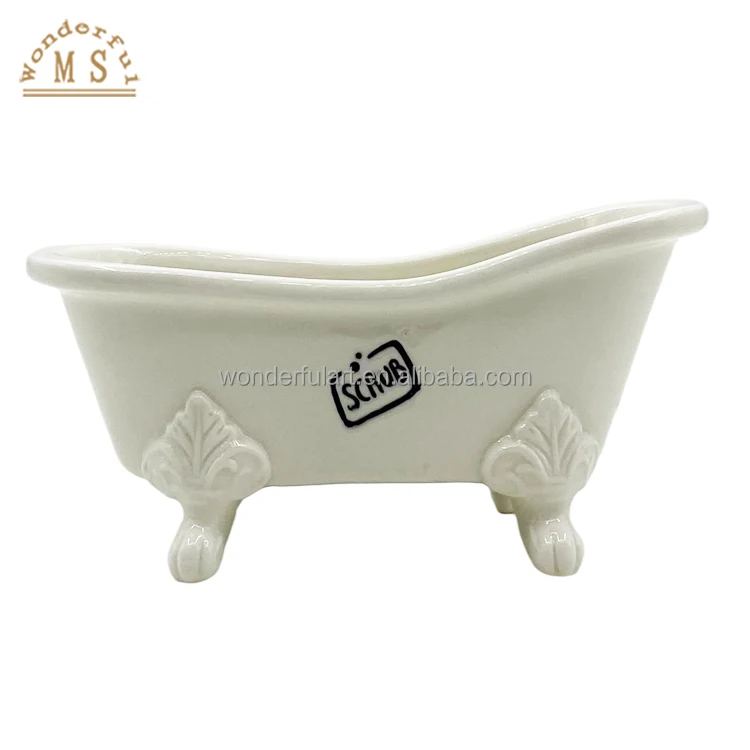 Ceramic pet water drinking pet food basin embossing logo dolomite square bowl porcelain feeder