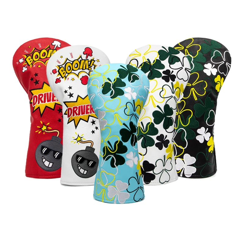 Custom Waterproof PU Leather Golf Driver Headcovers & OEM