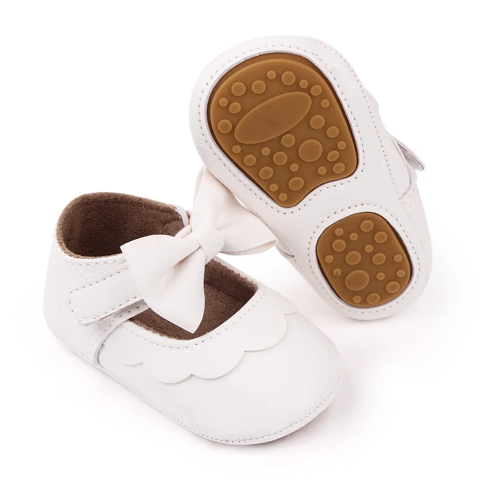 Baby Girls Shoes Rubber Sole High Quality Princess Dress Shoes Infant Toddler Shoes Newborn manufacture