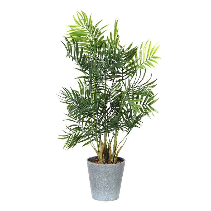 
 Прямая поставка с завода, водонепроницаемые натуральные зеленые декоративные искусственные пальмы, искусственные растения  