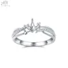 18K Solid White Gold