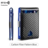 Patrón de fibra de carbono azul