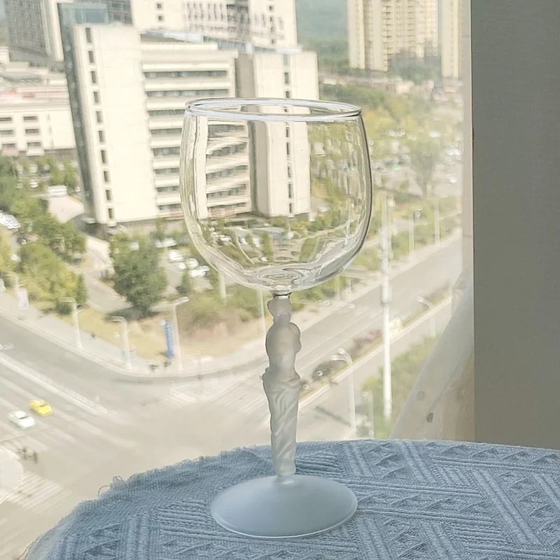 Novelty Beauty Venus De Milo Cocktail Glass Goblet Champagne Flutes Sexy Man Body Shaped venus Wine Glass Cup with Frosted Stem