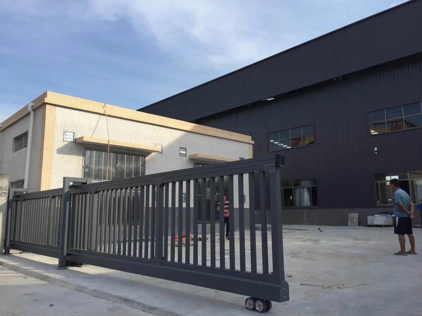 Factory Use Security Alarm Main Gate Designs Entrance Gate