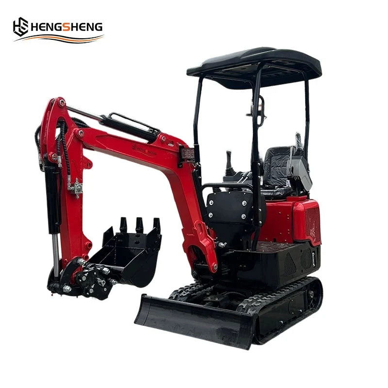 OEM Manufacturer 1ton Mini Excavator EPA/CE/EU KOOP Single Cylinder Engine Mini Crawler Excavator Low Maintenance Free Shipping