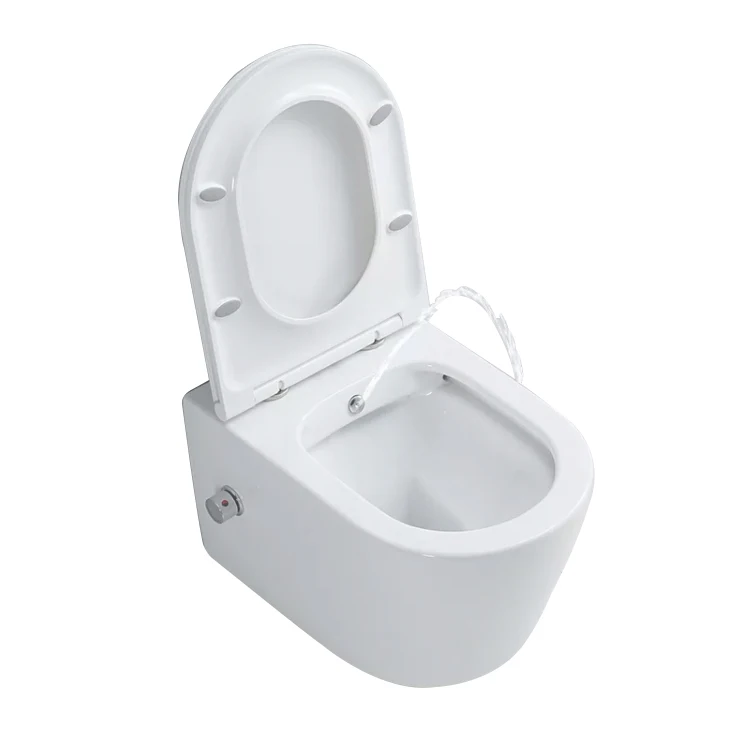 Aidi Wholesale Wall Hung Toilet Bidet Bowl Bathroom WC Sanitary Inodoro Rimless Water Closet Bidet