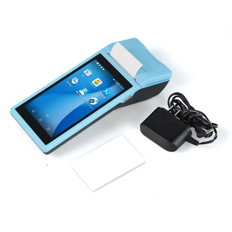 Parking Ticket Machine 4G Portable Handheld POS Cheap Android POS Terminal with Printer