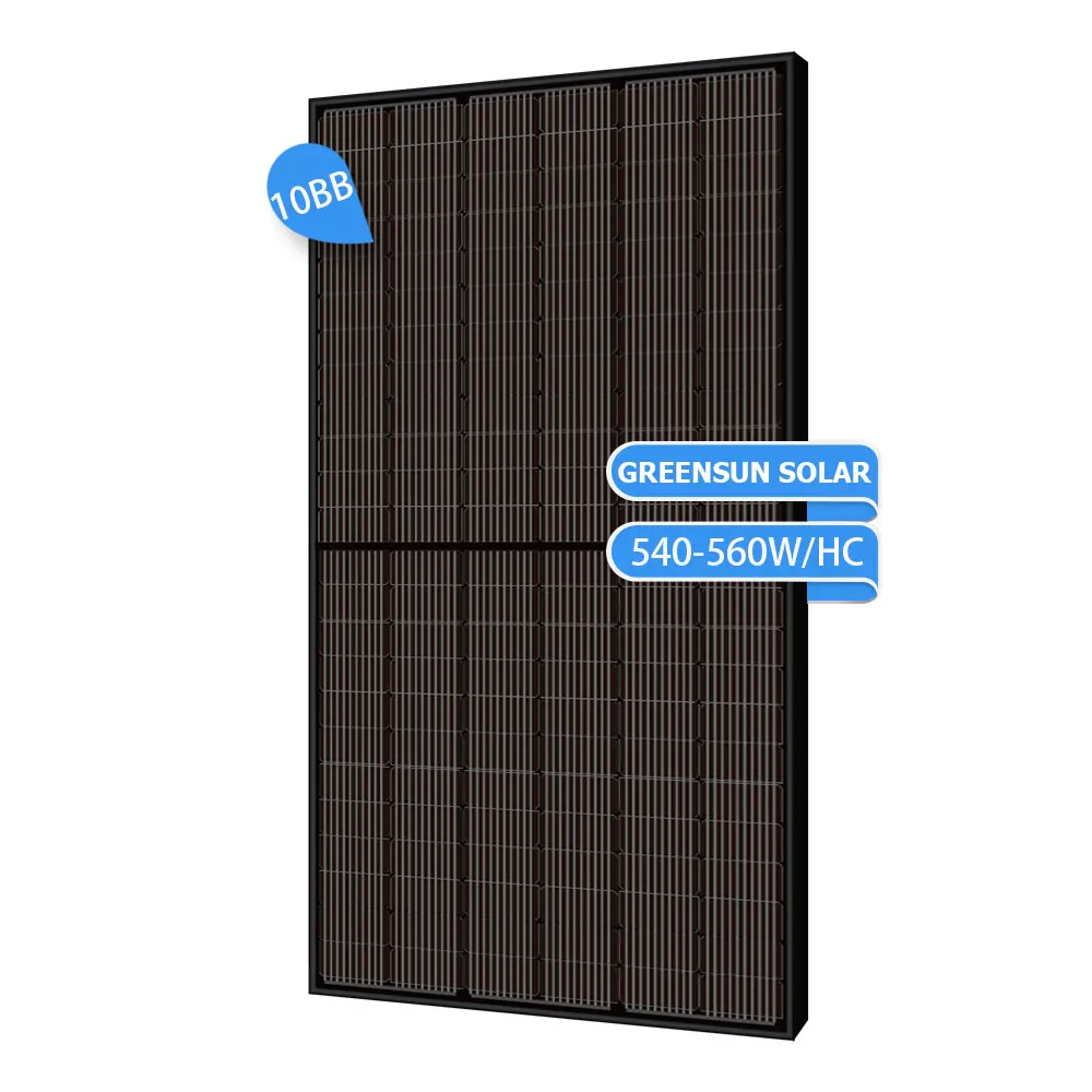 Solar Panel 2m X 1m All Black 540w 545w 550w 555w 560w Focos Led Con Panel Solar