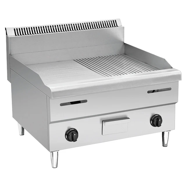 Restaurant Equipment Stainless Steel Bbq Electric Flat Griddle Table