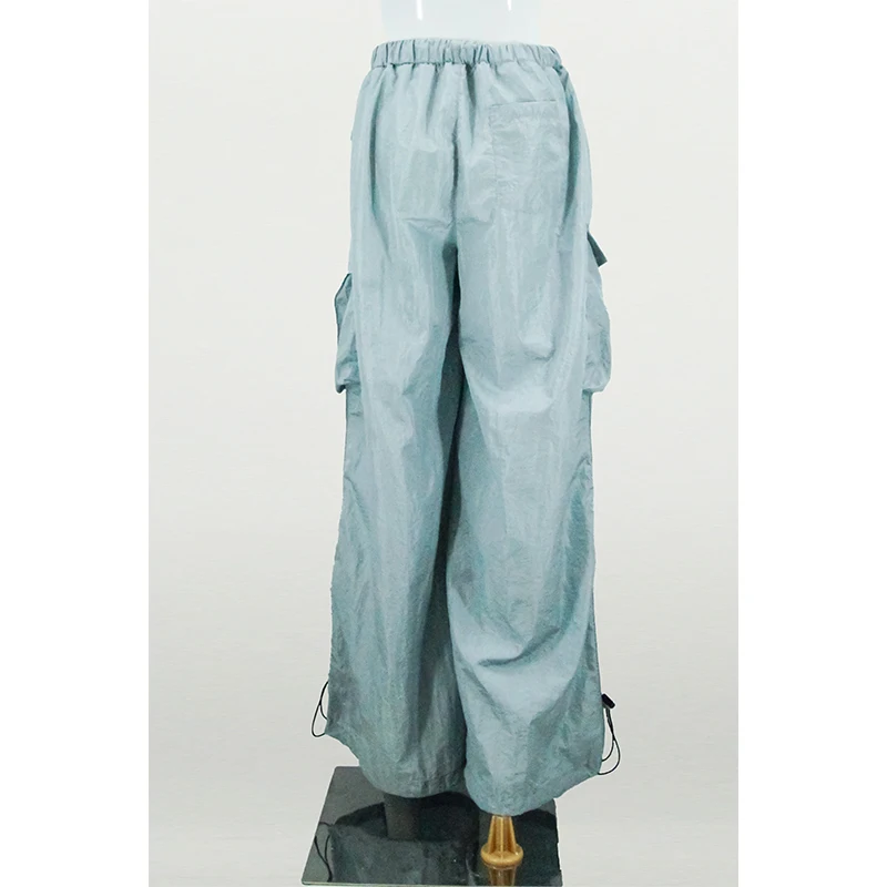 Women's Wide Leg Jumpsuit Summer Loose Fit Floor Length Overalls Sun Protection Long Pants with Adjustable Straps