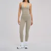 Leggings&tank top-frost gray