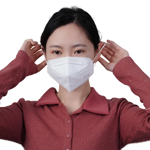 5 Layers Wholesales KN95 Disposable Respirator Face Dust Mask Indoor Personal Protection KN95 Mask Disposable Earloops