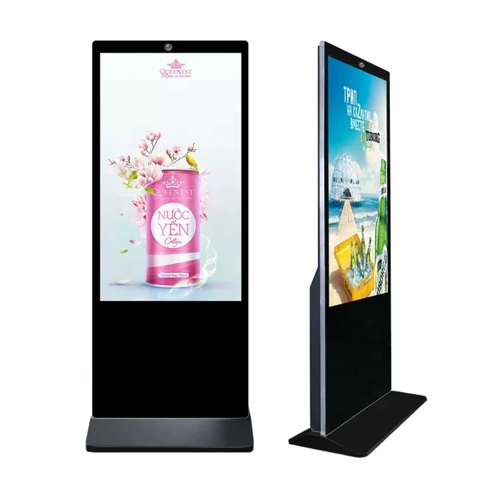 43″ 49″ 55 inch Standalone digital signage and displays Floor standing Indoor Ultra Slim lcd advertising player kiosk