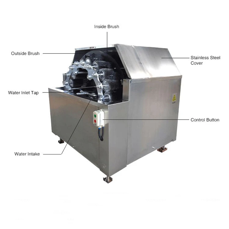 Semi Automatic General Old Return Reused Glass Bottle Washing Machine