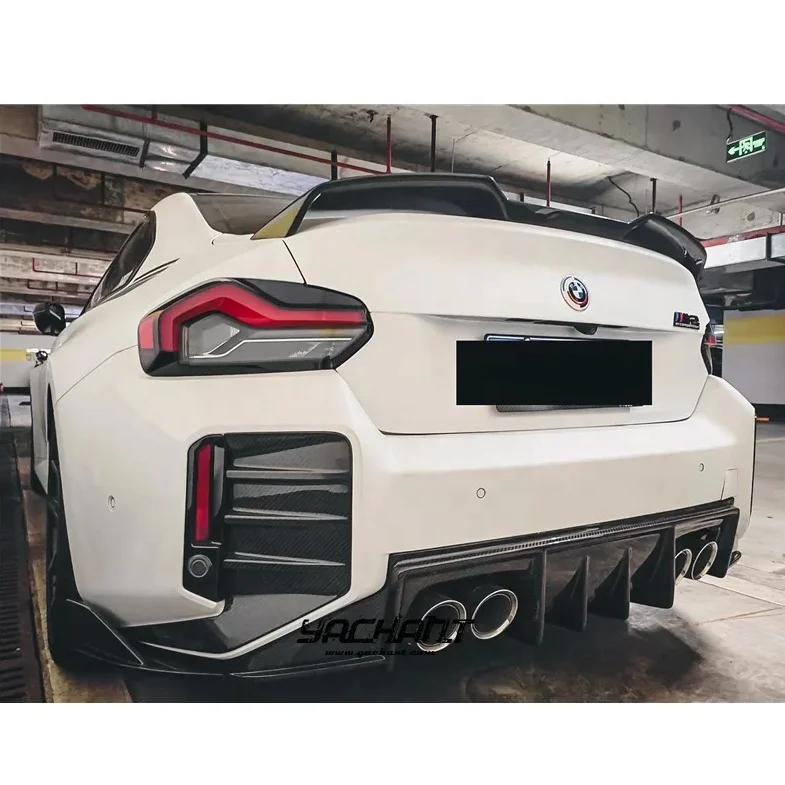 For 2023-2024 BMW G87 M2 Only - M Performance Style Carbon Fiber Rear Diffuser