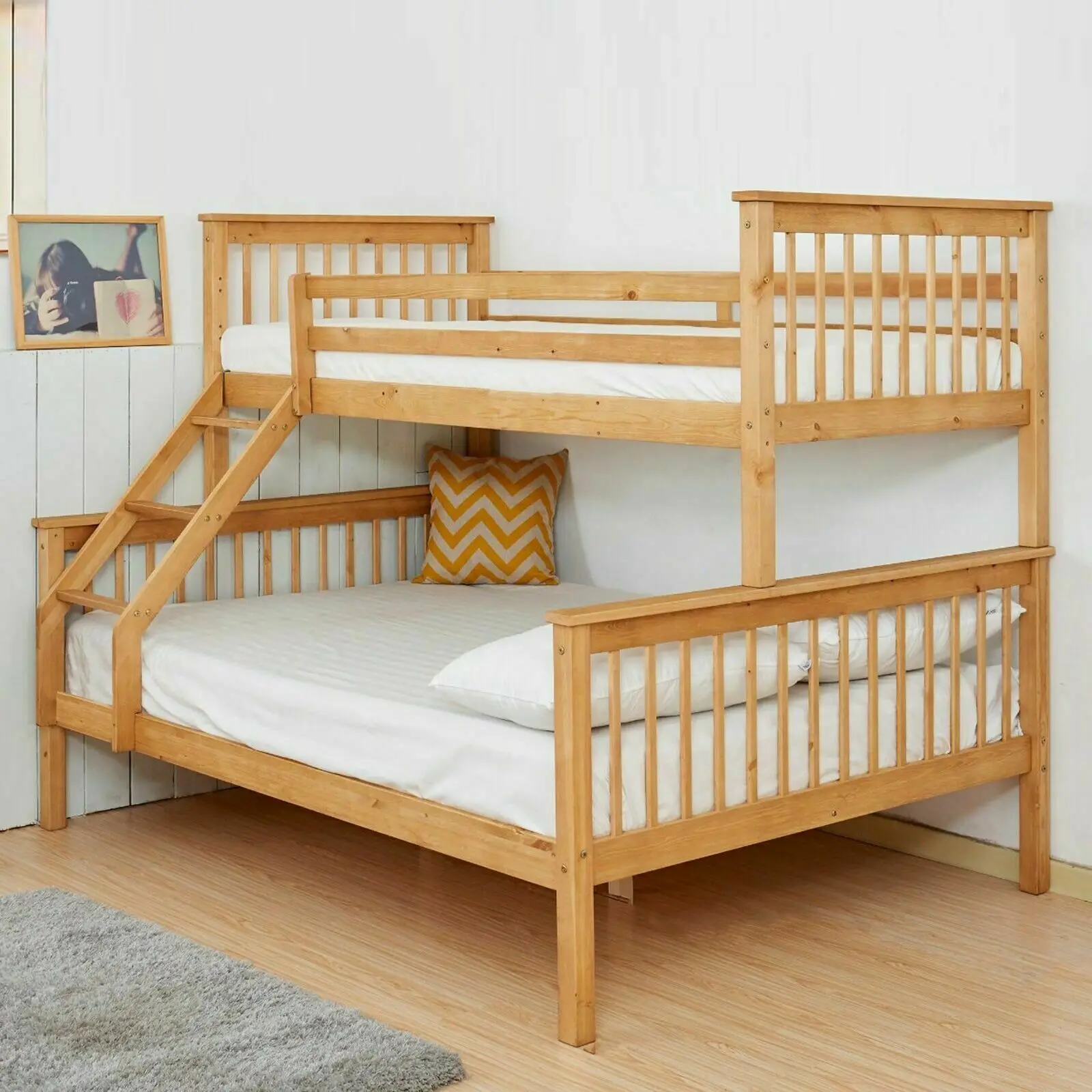 Solid Wood Bunk Beds Pine Bunk Bed With Ladder Buy Bunk Beds,Solid