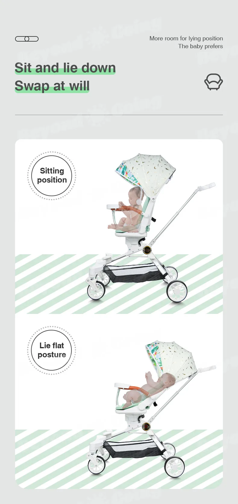 customizable Baby Prams Children Push Chair Folding Baby Stroller Trolley Hot Mama cheap Baby Stroller Pushchairs