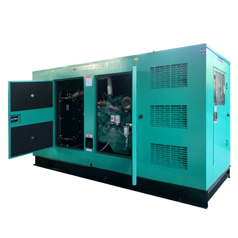 Untuk Cummins 150kw Tipe Sunyi dengan Radiator Tembaga AC Output Satu Fase Alternatif Produk Auto atau Remote Start