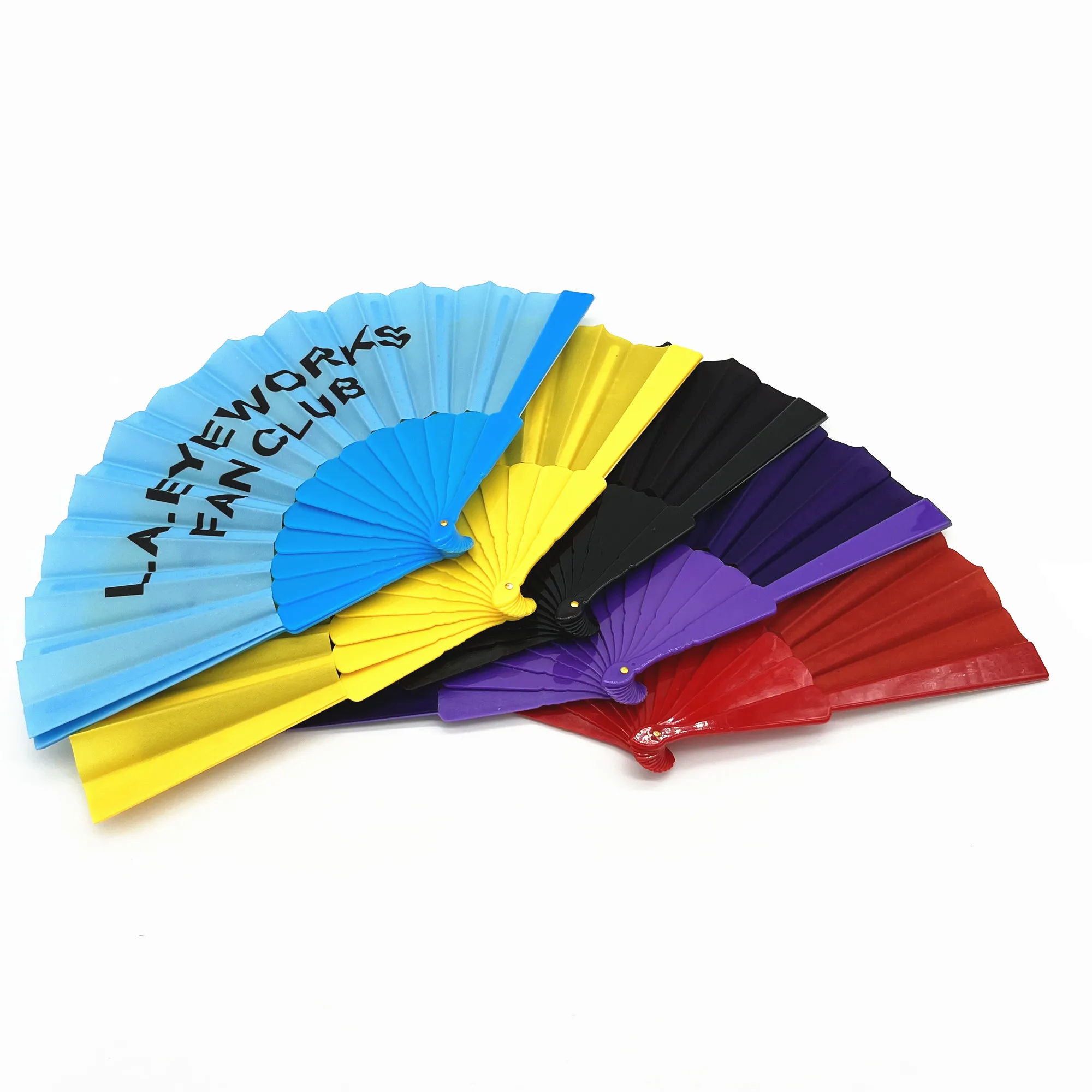 Factory Custom Design Folding Hand Fans Hot Summer Outdoor Plastic Hand 