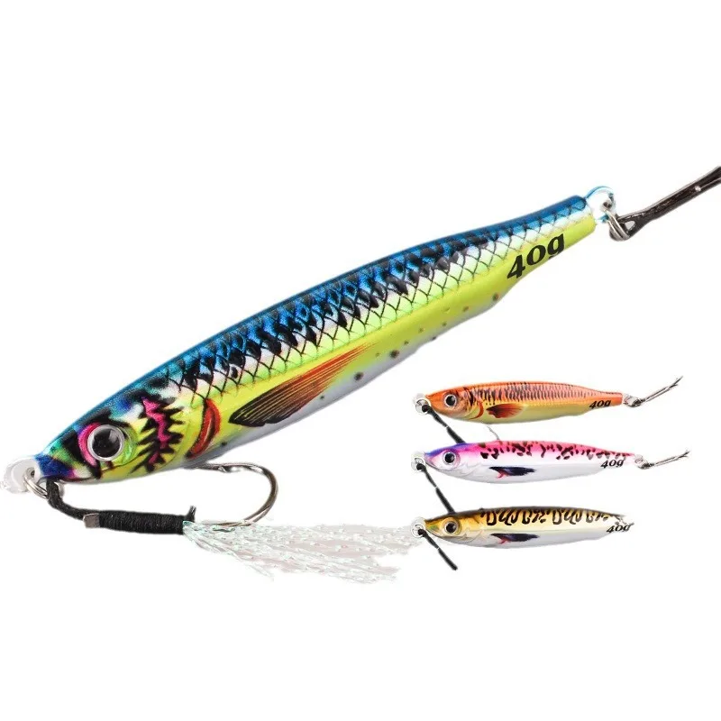 Ensemble de gabarits de leurre souple de 17 g avec appâts de 8 cm et tête de gabarit de 12 g, leurre de pêche en bateau, appât coloré en PVC  18