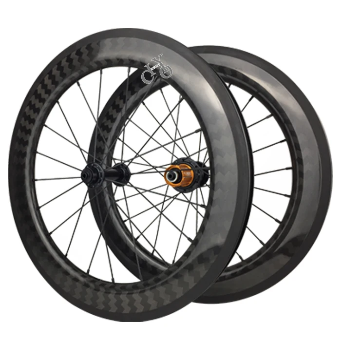Folding bike wheels12 14 16 17 18 20 inch BMX carbon rims Lying bike wheelchair 