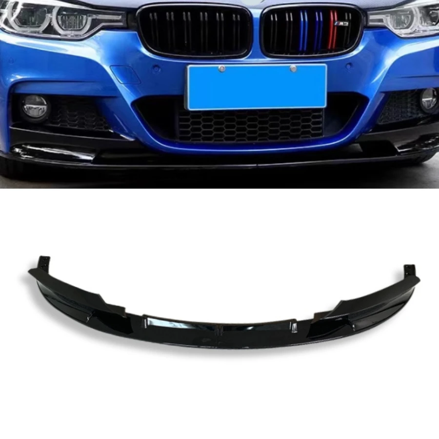 Tiypeor 2PCS Sport Car Front Bumper Splitter Lip for BMW 3 Series F30 2012 - 2018 Body Kit Deflector Lips Guard Protection