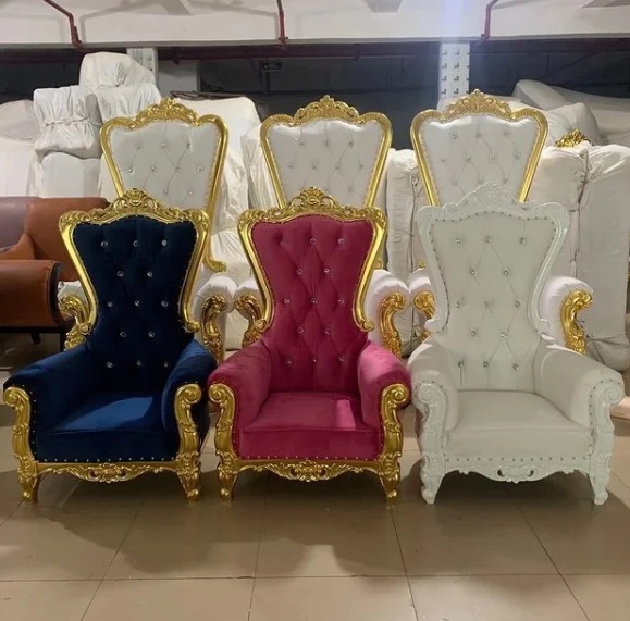 Luxury King and Queen Throne Chairs Wedding King Throne Chair - China King  Throne Chair, Throne Chair