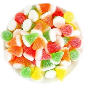 Bagged Cone-Shaped Fruit Gummies Fruity Sour and Sweet Flavors