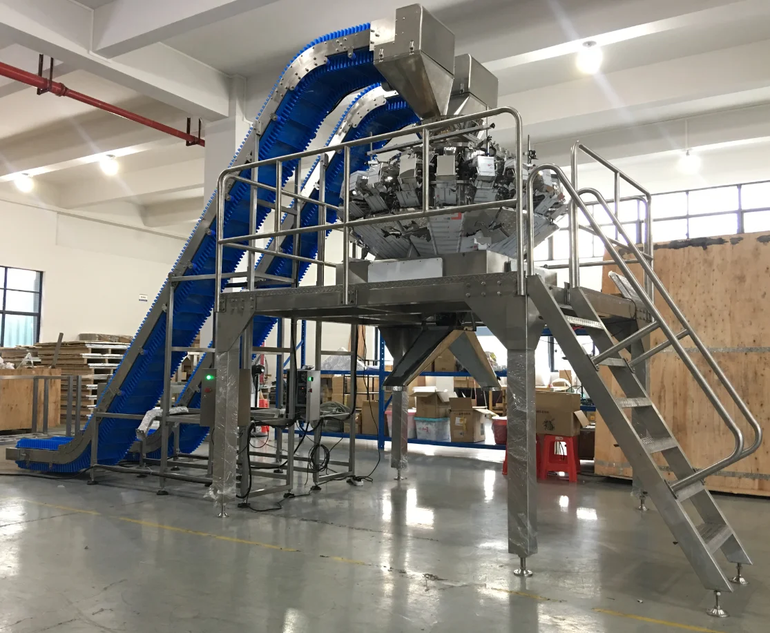32 Head Mixing Multihead Weigher Automatic Filling Machine Nuts Sugar Packing Machine