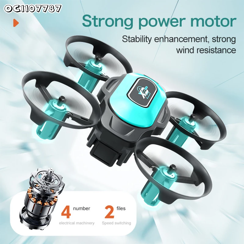 Small Flying Rolling R/C Quadcopter Simple Remote Control Drone Toy for Kids
