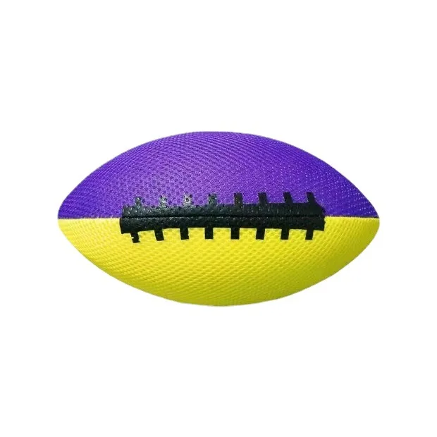 Rugby Bouncy Balls Pvc Inflatable Fabric Cover Toy Ball