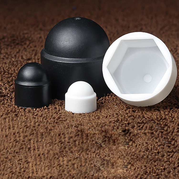 20 Coperture Esagonali Nere Per Viti A Brugola – Protezione Testa Dado In Plastica - 2
