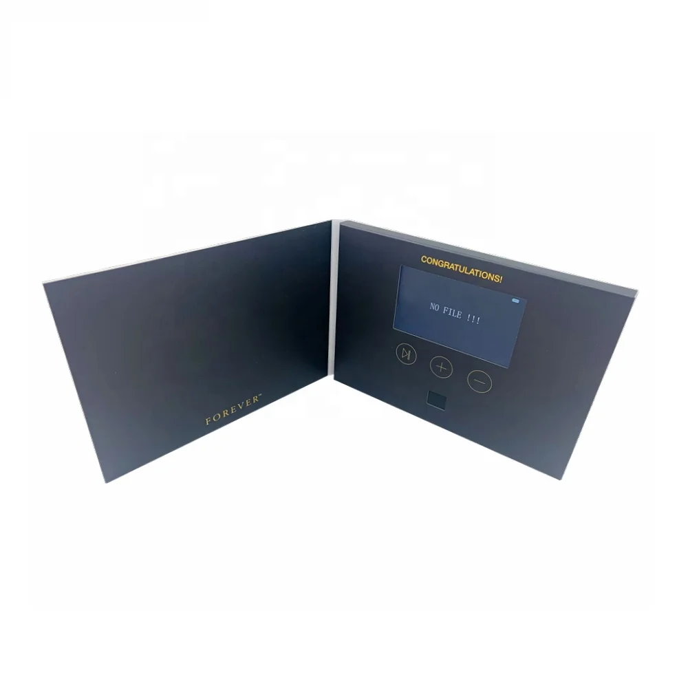 Cote 4 3 дюймов A5 бумага индивидуальный дизайн Lcd карточка видео брошюра Музыка Воспроизведение/Lcd поздравительная открытка для продвижения бизнеса