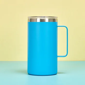 High Quality Stocked Set Cups Tumbler 400ml Stainless Steel Automatic Mix Magnetic Cup 12oz 14oz Coffee Mug With Handle