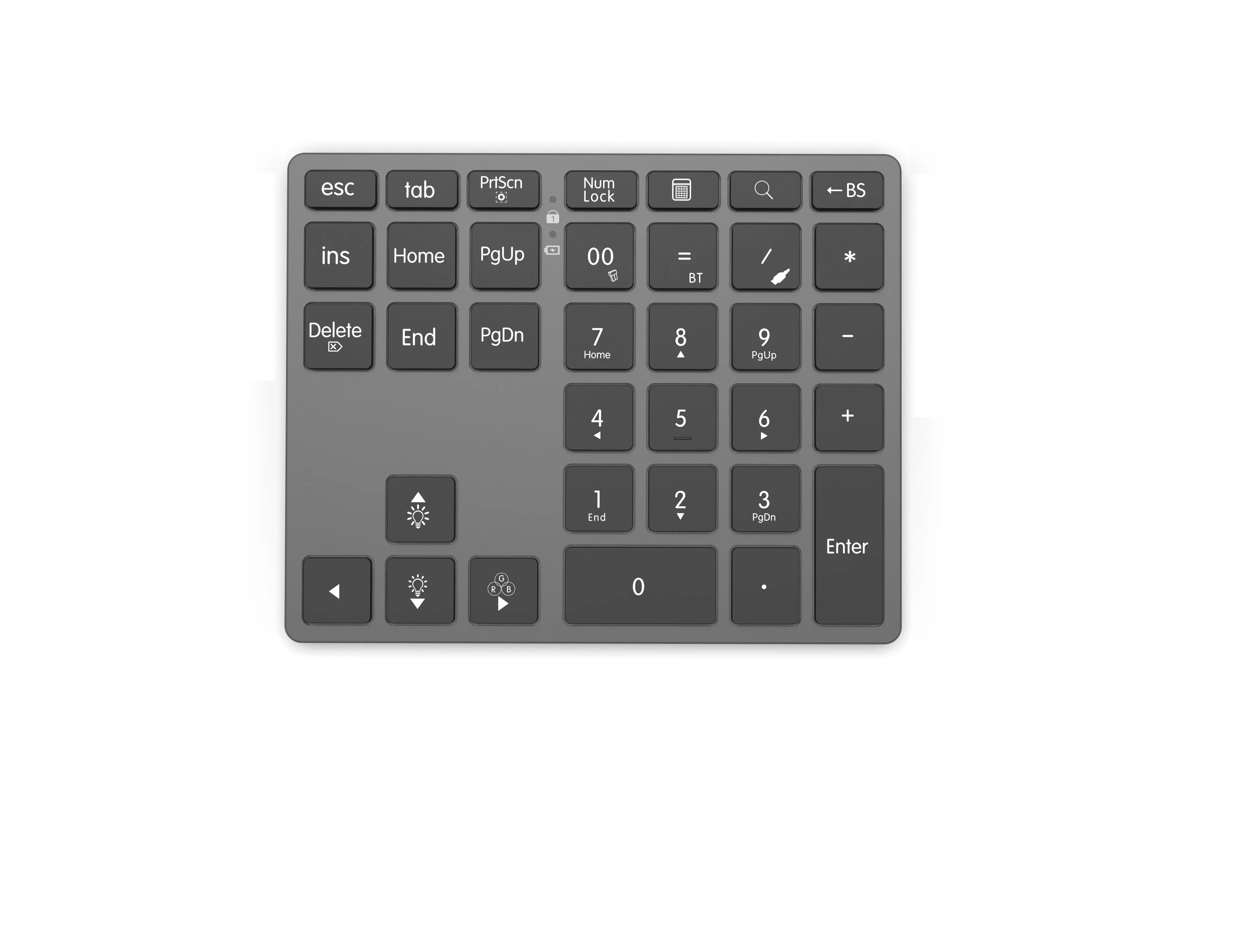 35-Key External Data Input Mini Wireless BT Keyboard for Tablet & Laptop Touchpad Feature Digital Keypad Switches