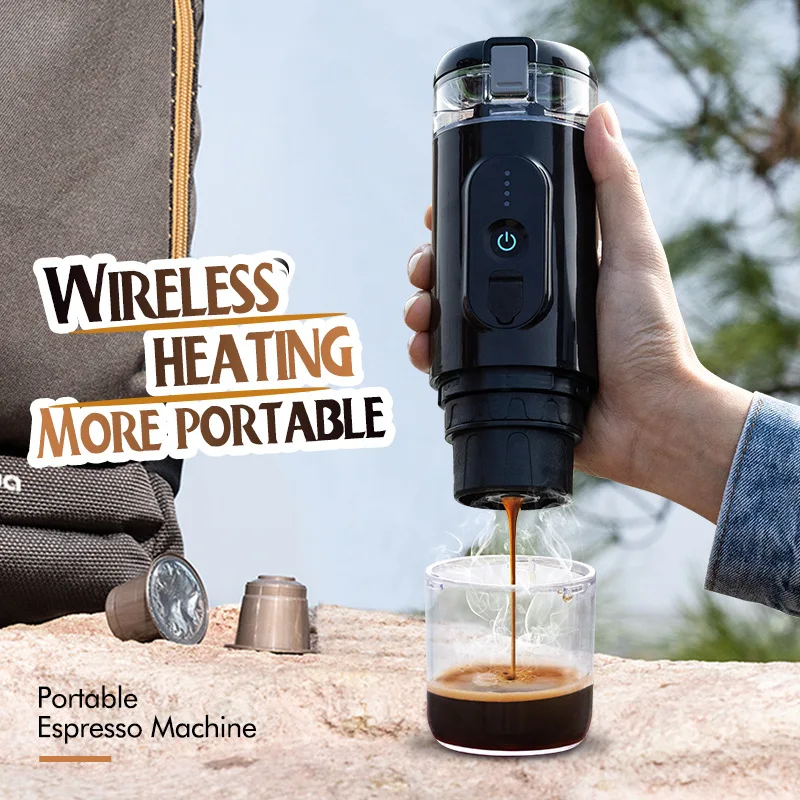 Capsule Shape Portable Coffee Maker | Plum Grove