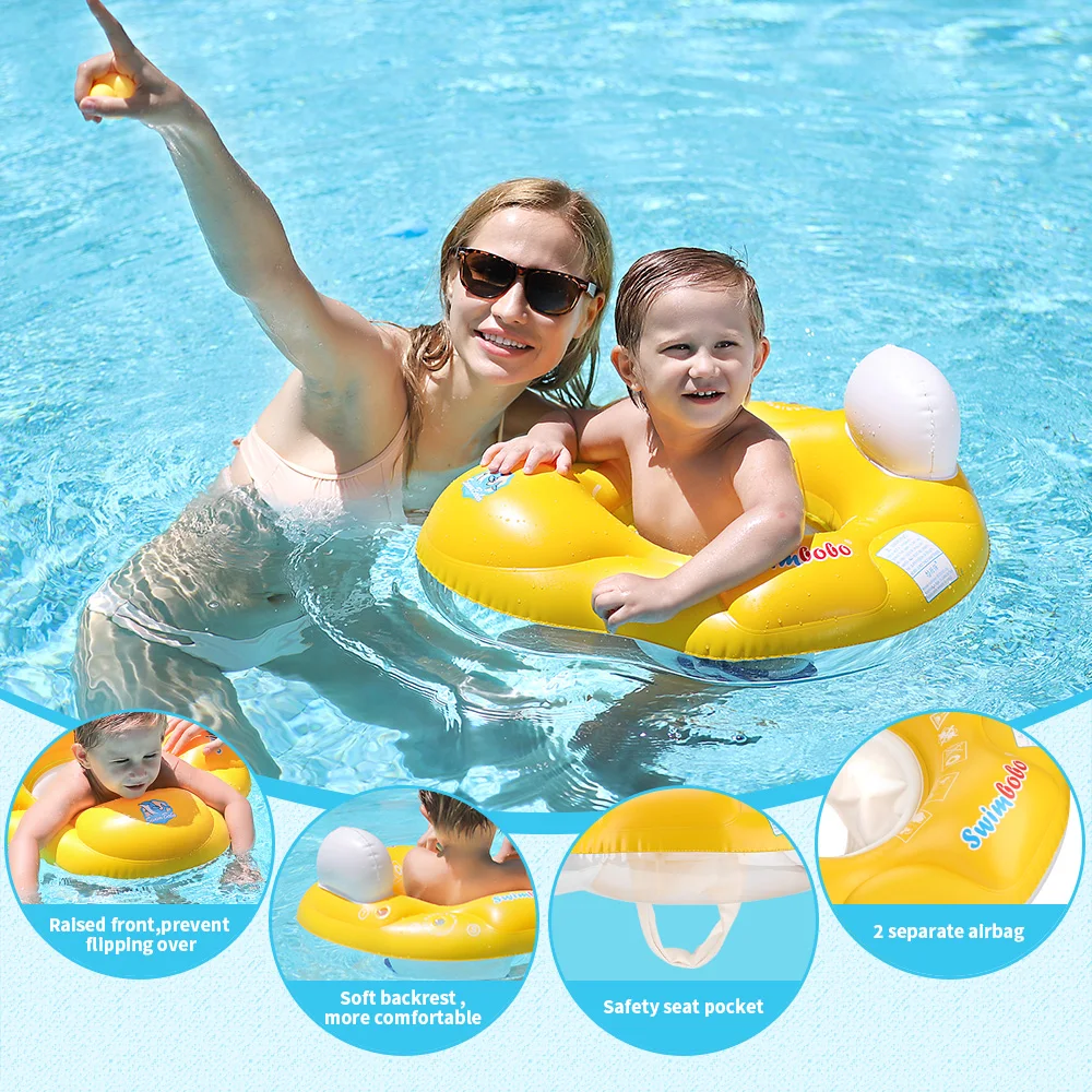Swimbobo Environmental protection Pvc Safety Kids Seat Float Baby Swimming Ring Inflatable Seat Floating Child Floats