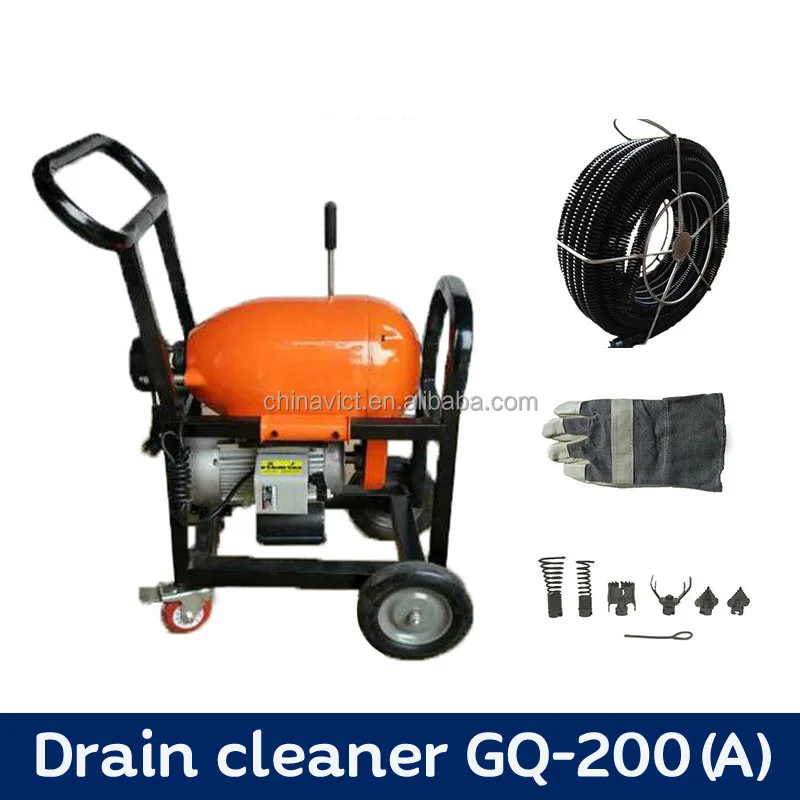 Gq200 Pipe Cleaning Machine Pipe Drain Cleaner Buy Portable Cleaning