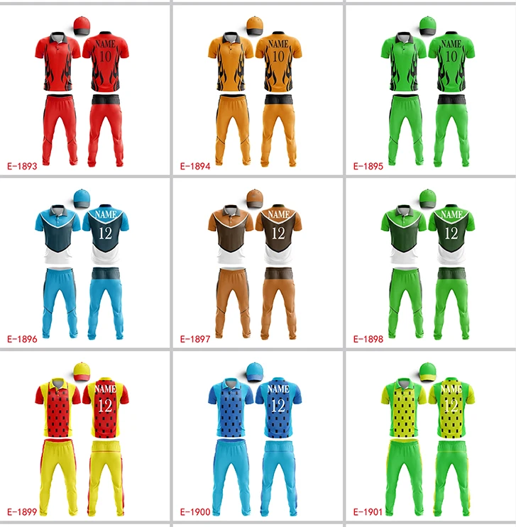 2022 Afghanistan Mens New Model Pattern Digital Printing Cricket Jersey